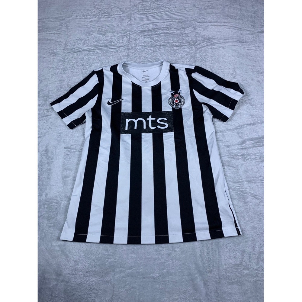 Nike FK Partizan Belgrade Home Jersey Men's L Black Polyester